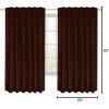 imageUtopia Bedding Curtain for Bedroom  Rod Pocket Blackout Curtains 63 Inch Length 2 Panels Set  Thermal Curtains ampamp Drapes for Living Room Bedroom 52W x 63L Inches BlackChocolate