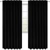 imageUtopia Bedding Curtain for Bedroom  Rod Pocket Blackout Curtains 63 Inch Length 2 Panels Set  Thermal Curtains ampamp Drapes for Living Room Bedroom 52W x 63L Inches BlackBlack