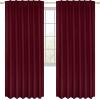 imageUtopia Bedding Curtain for Bedroom  Rod Pocket Blackout Curtains 63 Inch Length 2 Panels Set  Thermal Curtains ampamp Drapes for Living Room Bedroom 52W x 63L Inches BlackBurgundy