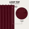 imageUtopia Bedding Curtain for Bedroom  Rod Pocket Blackout Curtains 63 Inch Length 2 Panels Set  Thermal Curtains ampamp Drapes for Living Room Bedroom 52W x 63L Inches BlackBurgundy