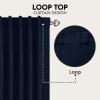 imageUtopia Bedding Curtain for Bedroom  Rod Pocket Blackout Curtains 63 Inch Length 2 Panels Set  Thermal Curtains ampamp Drapes for Living Room Bedroom 52W x 63L Inches BlackNavy
