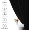 imageUtopia Bedding Curtain for Bedroom  Rod Pocket Blackout Curtains 63 Inch Length 2 Panels Set  Thermal Curtains ampamp Drapes for Living Room Bedroom 52W x 63L Inches BlackBlack