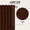 imageUtopia Bedding Curtain for Bedroom  Rod Pocket Blackout Curtains 63 Inch Length 2 Panels Set  Thermal Curtains ampamp Drapes for Living Room Bedroom 52W x 63L Inches BlackChocolate