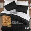 imageUtopia Bedding Duvet Cover King Size  1 Duvet Cover with 2 Pillow Shams  3 Pieces Bedding Duvet Cover with Zipper Closure  Soft Brushed Microfiber 104 X 90 Inches King NavyBlack