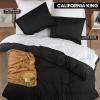 imageUtopia Bedding Duvet Cover King Size  1 Duvet Cover with 2 Pillow Shams  3 Pieces Bedding Duvet Cover with Zipper Closure  Soft Brushed Microfiber 104 X 90 Inches King NavyBlack