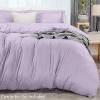 imageUtopia Bedding Duvet Cover King Size  1 Duvet Cover with 2 Pillow Shams  3 Pieces Bedding Duvet Cover with Zipper Closure  Soft Brushed Microfiber 104 X 90 Inches King NavyLavender