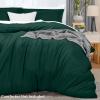 imageUtopia Bedding Duvet Cover King Size  1 Duvet Cover with 2 Pillow Shams  3 Pieces Bedding Duvet Cover with Zipper Closure  Soft Brushed Microfiber 104 X 90 Inches King NavyEmerald