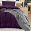 imageUtopia Bedding Duvet Cover King Size  1 Duvet Cover with 2 Pillow Shams  3 Pieces Bedding Duvet Cover with Zipper Closure  Soft Brushed Microfiber 104 X 90 Inches King NavyPurple