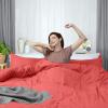 imageUtopia Bedding Duvet Cover King Size  1 Duvet Cover with 2 Pillow Shams  3 Pieces Bedding Duvet Cover with Zipper Closure  Soft Brushed Microfiber 104 X 90 Inches King NavyCoral