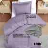 imageUtopia Bedding Duvet Cover King Size  1 Duvet Cover with 2 Pillow Shams  3 Pieces Bedding Duvet Cover with Zipper Closure  Soft Brushed Microfiber 104 X 90 Inches King NavyLavender