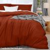 imageUtopia Bedding Duvet Cover King Size  1 Duvet Cover with 2 Pillow Shams  3 Pieces Bedding Duvet Cover with Zipper Closure  Soft Brushed Microfiber 104 X 90 Inches King NavyOrange