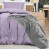 imageUtopia Bedding Duvet Cover King Size  1 Duvet Cover with 2 Pillow Shams  3 Pieces Bedding Duvet Cover with Zipper Closure  Soft Brushed Microfiber 104 X 90 Inches King NavyLavender