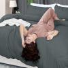 imageUtopia Bedding Duvet Cover King Size  1 Duvet Cover with 2 Pillow Shams  3 Pieces Bedding Duvet Cover with Zipper Closure  Soft Brushed Microfiber 104 X 90 Inches King NavyGrey