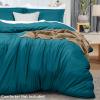 imageUtopia Bedding Duvet Cover King Size  1 Duvet Cover with 2 Pillow Shams  3 Pieces Bedding Duvet Cover with Zipper Closure  Soft Brushed Microfiber 104 X 90 Inches King NavyDenim Blue