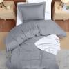 imageUtopia Bedding Duvet Cover King Size  1 Duvet Cover with 2 Pillow Shams  3 Pieces Bedding Duvet Cover with Zipper Closure  Soft Brushed Microfiber 104 X 90 Inches King NavyGrey