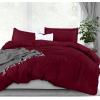 imageUtopia Bedding Duvet Cover King Size  1 Duvet Cover with 2 Pillow Shams  3 Pieces Bedding Duvet Cover with Zipper Closure  Soft Brushed Microfiber 104 X 90 Inches King NavyBurgundy