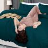 imageUtopia Bedding Duvet Cover King Size  1 Duvet Cover with 2 Pillow Shams  3 Pieces Bedding Duvet Cover with Zipper Closure  Soft Brushed Microfiber 104 X 90 Inches King NavyTeal