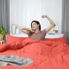 imageUtopia Bedding Duvet Cover King Size  1 Duvet Cover with 2 Pillow Shams  3 Pieces Bedding Duvet Cover with Zipper Closure  Soft Brushed Microfiber 104 X 90 Inches King NavyCoral