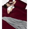 imageUtopia Bedding Duvet Cover King Size  1 Duvet Cover with 2 Pillow Shams  3 Pieces Bedding Duvet Cover with Zipper Closure  Soft Brushed Microfiber 104 X 90 Inches King NavyBurgundy