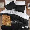 imageUtopia Bedding Duvet Cover King Size  1 Duvet Cover with 2 Pillow Shams  3 Pieces Bedding Duvet Cover with Zipper Closure  Soft Brushed Microfiber 104 X 90 Inches King NavyBlack