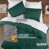 imageUtopia Bedding Duvet Cover King Size  1 Duvet Cover with 2 Pillow Shams  3 Pieces Bedding Duvet Cover with Zipper Closure  Soft Brushed Microfiber 104 X 90 Inches King NavyEmerald