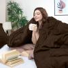 imageUtopia Bedding Duvet Cover King Size  1 Duvet Cover with 2 Pillow Shams  3 Pieces Bedding Duvet Cover with Zipper Closure  Soft Brushed Microfiber 104 X 90 Inches King NavyBrown