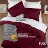 imageUtopia Bedding Duvet Cover King Size  1 Duvet Cover with 2 Pillow Shams  3 Pieces Bedding Duvet Cover with Zipper Closure  Soft Brushed Microfiber 104 X 90 Inches King NavyBurgundy