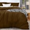 imageUtopia Bedding Duvet Cover King Size  1 Duvet Cover with 2 Pillow Shams  3 Pieces Bedding Duvet Cover with Zipper Closure  Soft Brushed Microfiber 104 X 90 Inches King NavyMocha