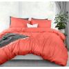 imageUtopia Bedding Duvet Cover King Size  1 Duvet Cover with 2 Pillow Shams  3 Pieces Bedding Duvet Cover with Zipper Closure  Soft Brushed Microfiber 104 X 90 Inches King NavyCoral