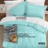 imageUtopia Bedding Duvet Cover King Size  1 Duvet Cover with 2 Pillow Shams  3 Pieces Bedding Duvet Cover with Zipper Closure  Soft Brushed Microfiber 104 X 90 Inches King NavySpa Blue