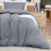 imageUtopia Bedding Duvet Cover King Size  1 Duvet Cover with 2 Pillow Shams  3 Pieces Bedding Duvet Cover with Zipper Closure  Soft Brushed Microfiber 104 X 90 Inches King NavyGrey