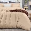 imageUtopia Bedding Duvet Cover King Size  1 Duvet Cover with 2 Pillow Shams  3 Pieces Bedding Duvet Cover with Zipper Closure  Soft Brushed Microfiber 104 X 90 Inches King NavyBeige