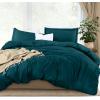 imageUtopia Bedding Duvet Cover King Size  1 Duvet Cover with 2 Pillow Shams  3 Pieces Bedding Duvet Cover with Zipper Closure  Soft Brushed Microfiber 104 X 90 Inches King NavyTeal