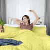 imageUtopia Bedding Duvet Cover King Size  1 Duvet Cover with 2 Pillow Shams  3 Pieces Bedding Duvet Cover with Zipper Closure  Soft Brushed Microfiber 104 X 90 Inches King NavyYellow