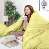 imageUtopia Bedding Duvet Cover King Size  1 Duvet Cover with 2 Pillow Shams  3 Pieces Bedding Duvet Cover with Zipper Closure  Soft Brushed Microfiber 104 X 90 Inches King NavyYellow