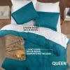 imageUtopia Bedding Duvet Cover King Size  1 Duvet Cover with 2 Pillow Shams  3 Pieces Bedding Duvet Cover with Zipper Closure  Soft Brushed Microfiber 104 X 90 Inches King NavyDenim Blue