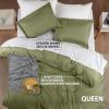 imageUtopia Bedding Duvet Cover King Size  1 Duvet Cover with 2 Pillow Shams  3 Pieces Bedding Duvet Cover with Zipper Closure  Soft Brushed Microfiber 104 X 90 Inches King NavyOlive