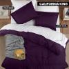 imageUtopia Bedding Duvet Cover King Size  1 Duvet Cover with 2 Pillow Shams  3 Pieces Bedding Duvet Cover with Zipper Closure  Soft Brushed Microfiber 104 X 90 Inches King NavyPurple