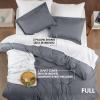 imageUtopia Bedding Duvet Cover King Size  1 Duvet Cover with 2 Pillow Shams  3 Pieces Bedding Duvet Cover with Zipper Closure  Soft Brushed Microfiber 104 X 90 Inches King NavyGrey