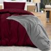 imageUtopia Bedding Duvet Cover King Size  1 Duvet Cover with 2 Pillow Shams  3 Pieces Bedding Duvet Cover with Zipper Closure  Soft Brushed Microfiber 104 X 90 Inches King NavyBurgundy