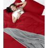 imageUtopia Bedding Duvet Cover King Size  1 Duvet Cover with 2 Pillow Shams  3 Pieces Bedding Duvet Cover with Zipper Closure  Soft Brushed Microfiber 104 X 90 Inches King NavyRed