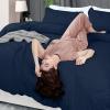 imageUtopia Bedding Duvet Cover King Size  1 Duvet Cover with 2 Pillow Shams  3 Pieces Bedding Duvet Cover with Zipper Closure  Soft Brushed Microfiber 104 X 90 Inches King NavyNavy