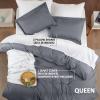 imageUtopia Bedding Duvet Cover King Size  1 Duvet Cover with 2 Pillow Shams  3 Pieces Bedding Duvet Cover with Zipper Closure  Soft Brushed Microfiber 104 X 90 Inches King NavyGrey