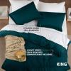 imageUtopia Bedding Duvet Cover King Size  1 Duvet Cover with 2 Pillow Shams  3 Pieces Bedding Duvet Cover with Zipper Closure  Soft Brushed Microfiber 104 X 90 Inches King NavyTeal