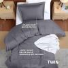 imageUtopia Bedding Duvet Cover King Size  1 Duvet Cover with 2 Pillow Shams  3 Pieces Bedding Duvet Cover with Zipper Closure  Soft Brushed Microfiber 104 X 90 Inches King NavyGrey