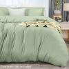 imageUtopia Bedding Duvet Cover King Size  1 Duvet Cover with 2 Pillow Shams  3 Pieces Bedding Duvet Cover with Zipper Closure  Soft Brushed Microfiber 104 X 90 Inches King NavySage