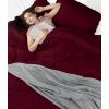 imageUtopia Bedding Duvet Cover King Size  1 Duvet Cover with 2 Pillow Shams  3 Pieces Bedding Duvet Cover with Zipper Closure  Soft Brushed Microfiber 104 X 90 Inches King NavyBurgundy