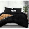 imageUtopia Bedding Duvet Cover King Size  1 Duvet Cover with 2 Pillow Shams  3 Pieces Bedding Duvet Cover with Zipper Closure  Soft Brushed Microfiber 104 X 90 Inches King NavyBlack