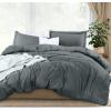 imageUtopia Bedding Duvet Cover King Size  1 Duvet Cover with 2 Pillow Shams  3 Pieces Bedding Duvet Cover with Zipper Closure  Soft Brushed Microfiber 104 X 90 Inches King NavyGrey