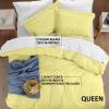 imageUtopia Bedding Duvet Cover King Size  1 Duvet Cover with 2 Pillow Shams  3 Pieces Bedding Duvet Cover with Zipper Closure  Soft Brushed Microfiber 104 X 90 Inches King NavyYellow